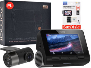 Kamera 70mai A800S + tylna+ karta na PREZENT