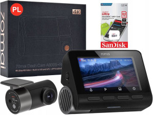 Kamera samochodowa 70mai A800S 4K +WSTECZNA ZESTAW