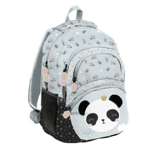 Plecak Szkolny Tornister Dziewczynki Panda Miętowy