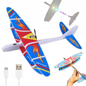 Samolot Styropianowy Latający Piankowy Usb Led