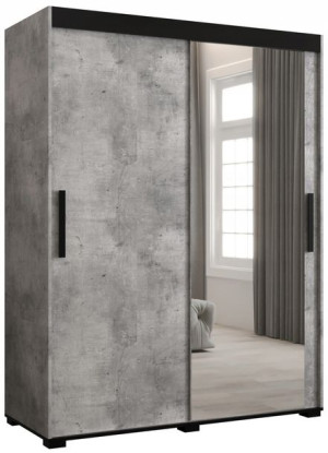 Szafa przesuwna garderoba BERGAMO T2 150 cm beton