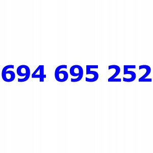 694 695 252 T-mobile Złoty Numer Telefonu Tmobile