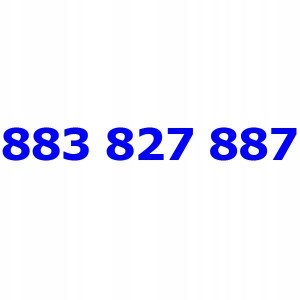 883 827 887 T-mobile Złoty Numer Telefonu Tmobile
