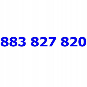 883 827 820 T-mobile Złoty Numer Telefonu Tmobile