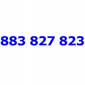 883 827 823 T-mobile Złoty Numer Telefonu Tmobile