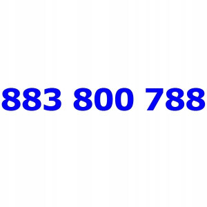 883 800 788 T-mobile Złoty Numer Telefonu Tmobile