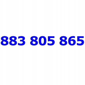 883 805 865 T-mobile Złoty Numer Telefonu Tmobile