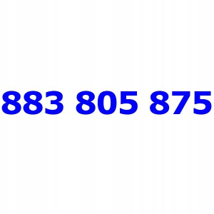 883 805 875 T-mobile Złoty Numer Telefonu Tmobile