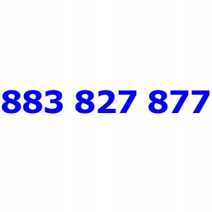 883 827 877 T-mobile Złoty Numer Telefonu Tmobile