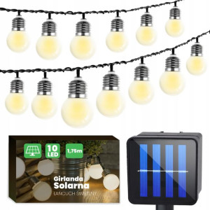 Solarna Girlanda Ogrodowa Ozdobne Mleczne Kuleczki