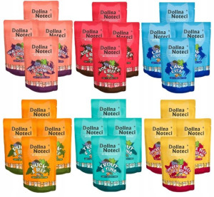 DOLINA NOTECI SUPERFOOD dla kota MIX SMAKÓW 24x85g