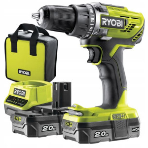 Ryobi Wiertarko-wkrętarka 18v 50nm 2x2,0ah R18dd3