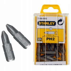 Stanley Zestaw Końcówek 1/4" Phillips 25el Walizka
