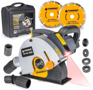 Bruzdownica Elektryczna 3100 W 150mm Walizka Laser