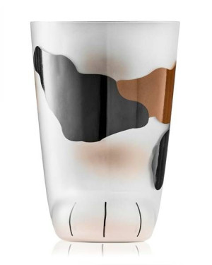 SZKLANKA ŁAPA KOTA 270 ml Kubek na prezent
