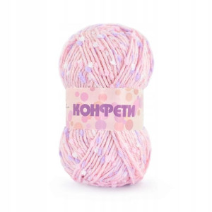 Włóczka fantazyjna Stenli Confetti 024 / jasny róż