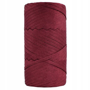 Sznurek polipropylenowy płaski PP Ribbon 4mm bordo