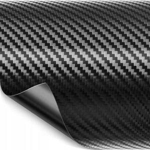 Folia Carbon Czarna Karbon Do Samochodu Okleina 3d 152x150cm