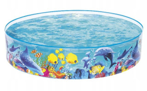 Basen Brodzik Basenik Z Rybkami 183x38cm Do Ogrodu Dla Dzieci Na Prezent