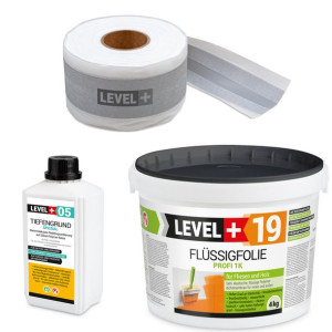 Folia w płynie 4kg Taśma 5m Grunt 1l Zestaw Hydroizolacja