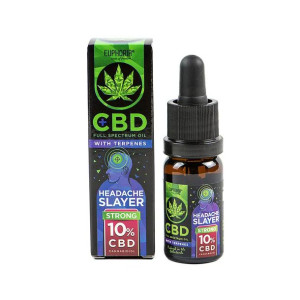 Olejek konopny 10% cbd Headache slayer euphoria 10ml z terpenami