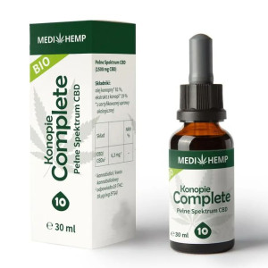 Olej konopny cbd/cbda 10% Medihemp 30ml Pure