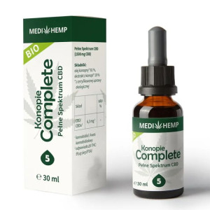 Olej konopny Cbd/Cbda 5% Medihemp 30ml Pure
