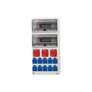 Rozdzielnica LEGATO - 32M 16A/5P, 2x32A/5P, 10x230V IP44