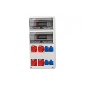 Rozdzielnica LEGATO - 32M 16A/5P, 3x32A/5P, 4x230V IP44