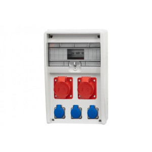 Rozdzielnica 12M Ulisse 16A/5P, 32A/5P, 3x230V IP65