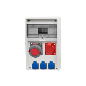 Rozdzielnica 12M Ulisse 16A/5P, 63A/5P, 3x230V IP65