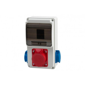 Rozdzielnica 6M Ulisse MINI 32A/5P, 2x230V IP54