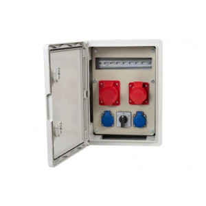 Rozdzielnica budowlana RB-300 12M 2x16A/5P, 2x230V, L/P IP65