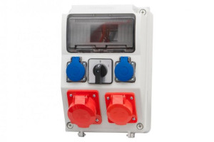 Rozdzielnica CAJA 16A/5P, 32A/5P, 2x230V, 0/1 9M IP65