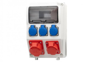 Rozdzielnica CAJA 16A/5P, 32A/5P, 3x230V  9M IP65