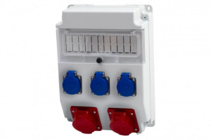 Rozdzielnica CAJA 16A/5P, 32A/5P, 3x230V 11M IP44