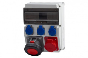 Rozdzielnica CAJA 16A/5P, 63A/5P, 3x230V 12M IP65