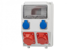 Rozdzielnica CAJA 2x16A/5P, 2x230V 9M IP65
