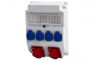 Rozdzielnica CAJA 2x16A/5P, 4x230V 11M IP44