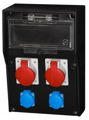 Rozdzielnica gumowa LIDO 12S 2x16A/5P 2x250V