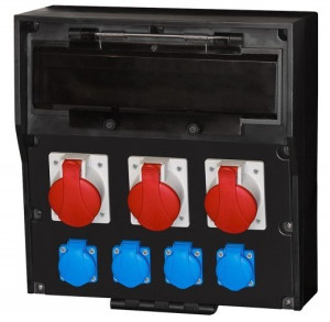 Rozdzielnica gumowa LIDO 18S 2x16A/5P 32A/5P 4x250V
