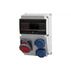 Rozdzielnica LAGO IP65 10M - gniazda 16A/5P, 2x230V