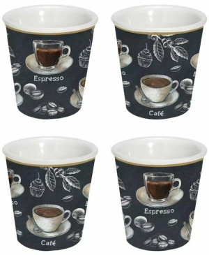 Barista Filiżanki Porcelanowe w Ozdobnym Pudełku 4