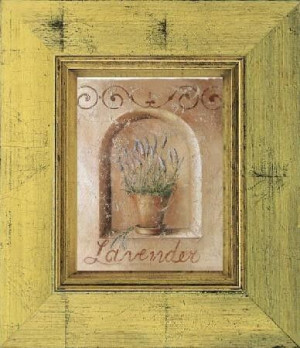 Obraz Kwitnąca Lawenda w Ozdobnej Ramie