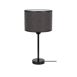 Boss Lampa Stołowa 1xe27 Max.40w Czarny/transparentny/ciemnoszary