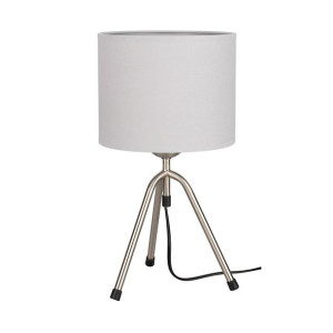 Tami Lampa Stołowa 1xe27 Max.60w 2.0 Satyna/czarny/jasnoszary