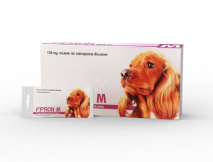 Fipron M dla psów 10-20 kg krople przeciw pchłom kleszczom wszołom - 1 tuba