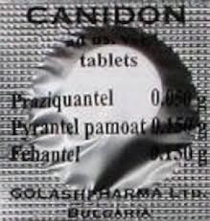  CANIDON tabletki odrobaczajace dla psów 2 tabletki