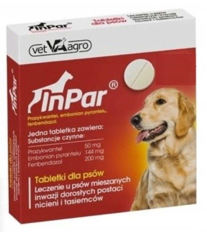 InPar- tabletki odrobaczające dla psa 1 tabletka