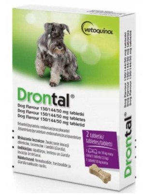 Drontal Ddog Flavour Dla Psów Do 10KG 1 Tabletka